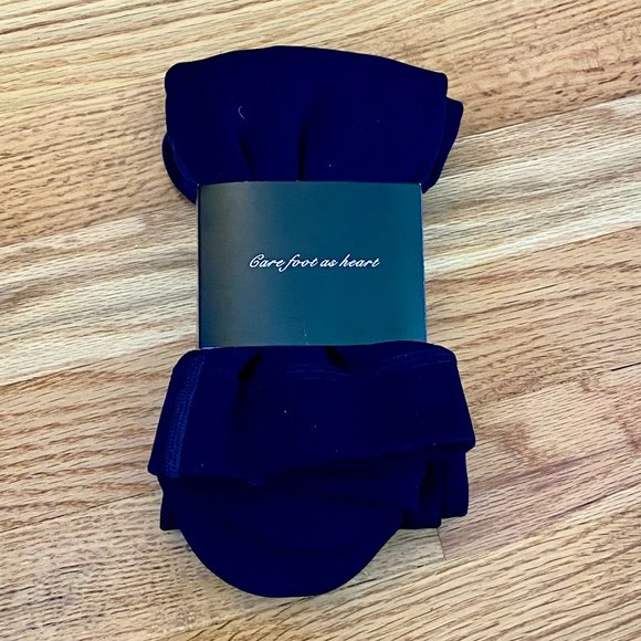 Fleece Lined Tights Size L/XL Opaque Navy Blue from VERO MONTE NWT - Picture 3 of 8